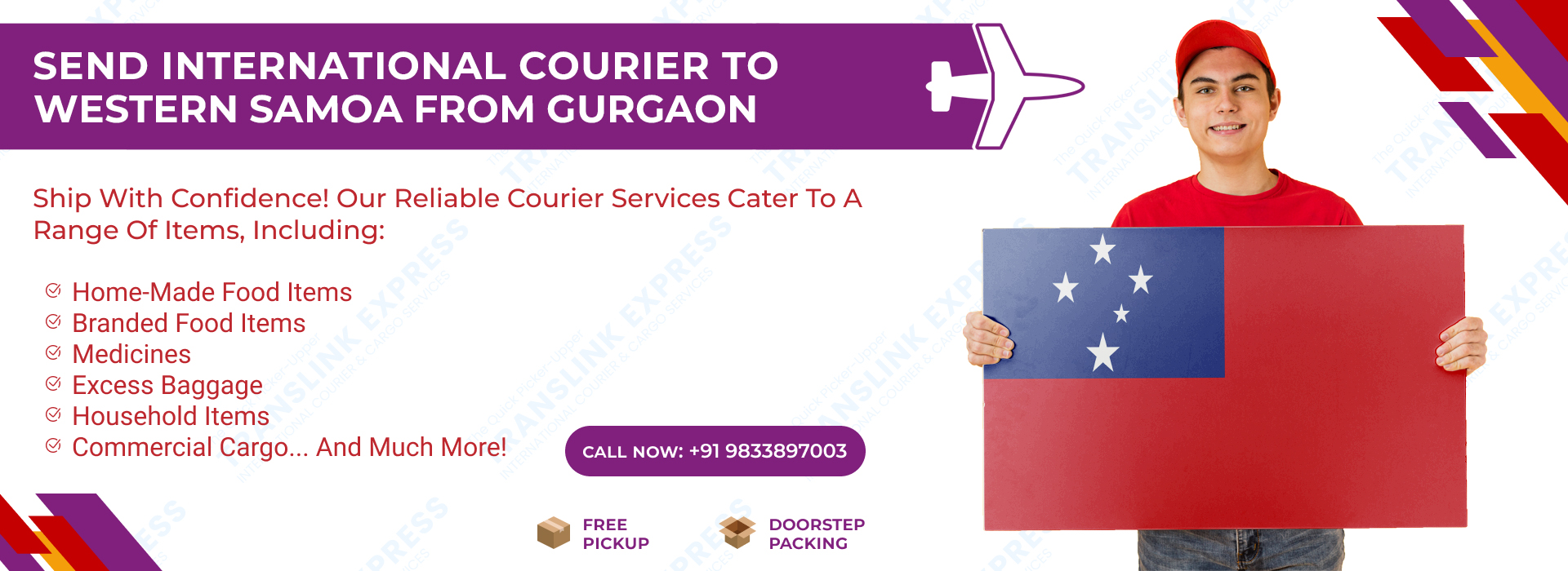 Courier to Western Samoa From Gurgaon